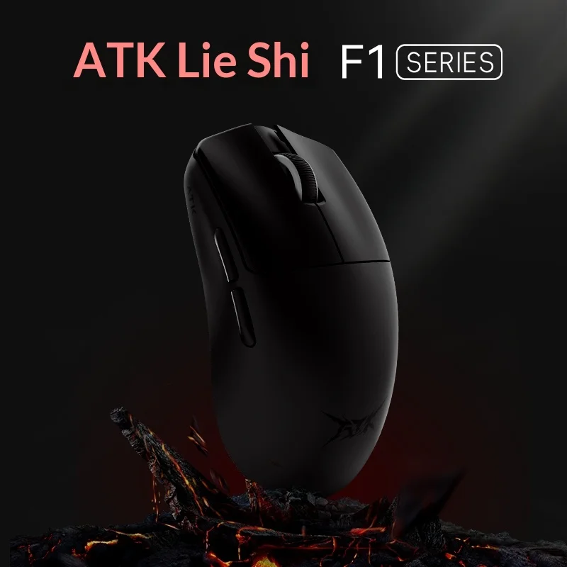 

Atk F1 Wireless Bluetooth Mouse Lightweight Ergonomic Dual Mode Gaming Mouse For Small Hands Computer Peripheral Accessories