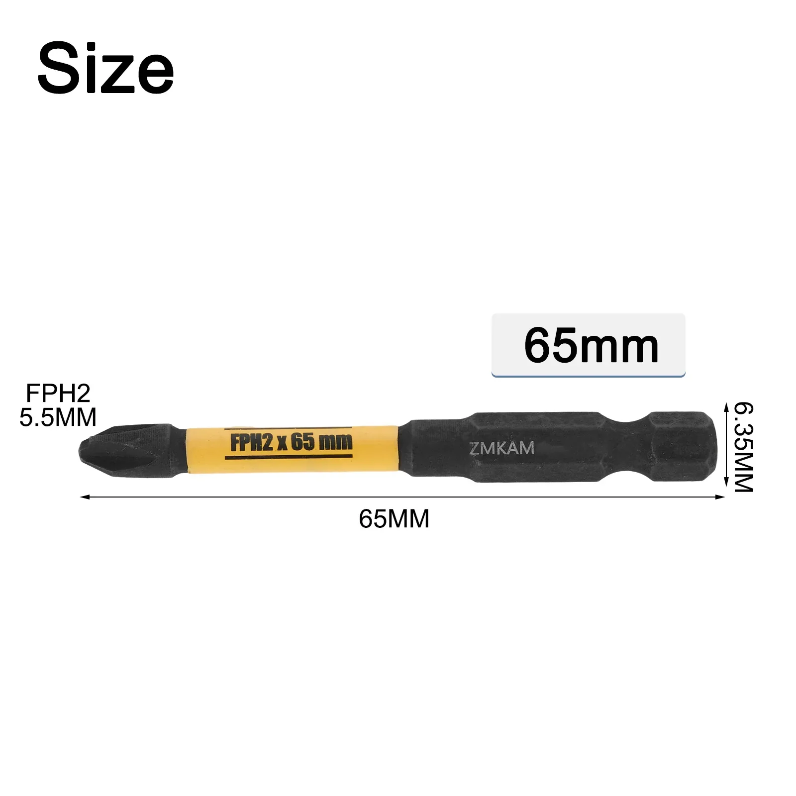 1Pc Magnetic Screwdriver Bit FPH1 FPH2 FPH3 Cross Driver Bit 65/110/150mm Anti Non-slip WaterProof Tools For Electrician Socket