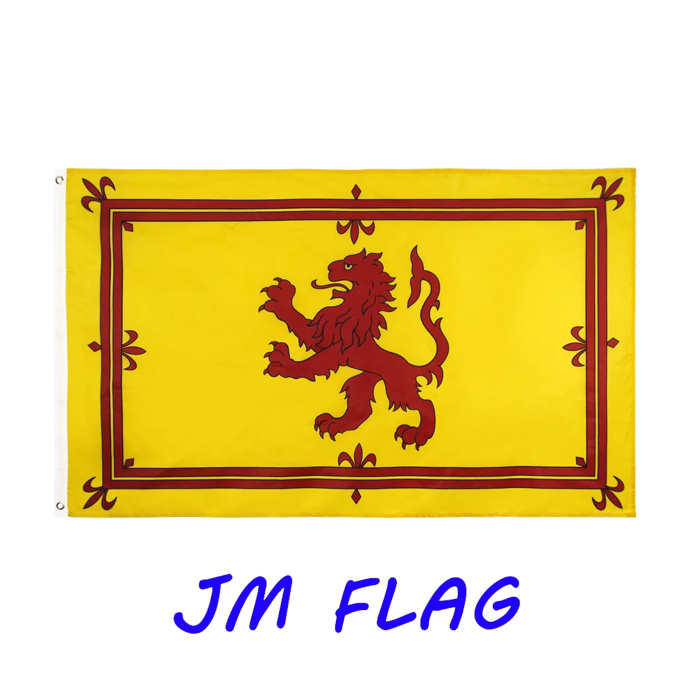 JMFLAG 90x150cm Royal Lion Rampant Scotland Flag Polyester Printed Decoration Banner