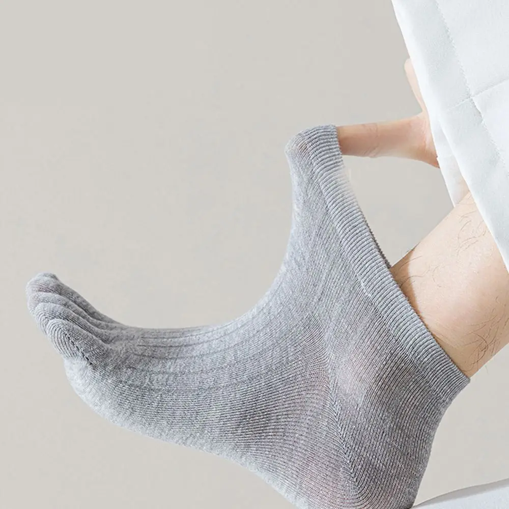 

Breathable Cotton Five Finger Socks Short Tube No Show Men Sport Socks Ankle Sweat-absorbing Anti Friction Socks Sport