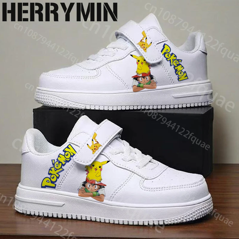 

Pokemon Children shoes Waterproof leather soft sole lightweight Four season universal version Casual Sneakers boys girls Shoes