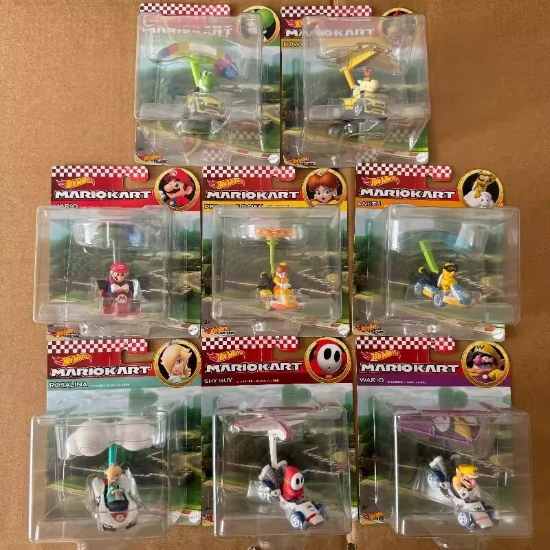 New Wheels Premium The Super Mario Bros Movie Kart Wario Luigi Plumber Van Koopa Troopa Toad Donkey Kong Литая модель автомобиля в подарок