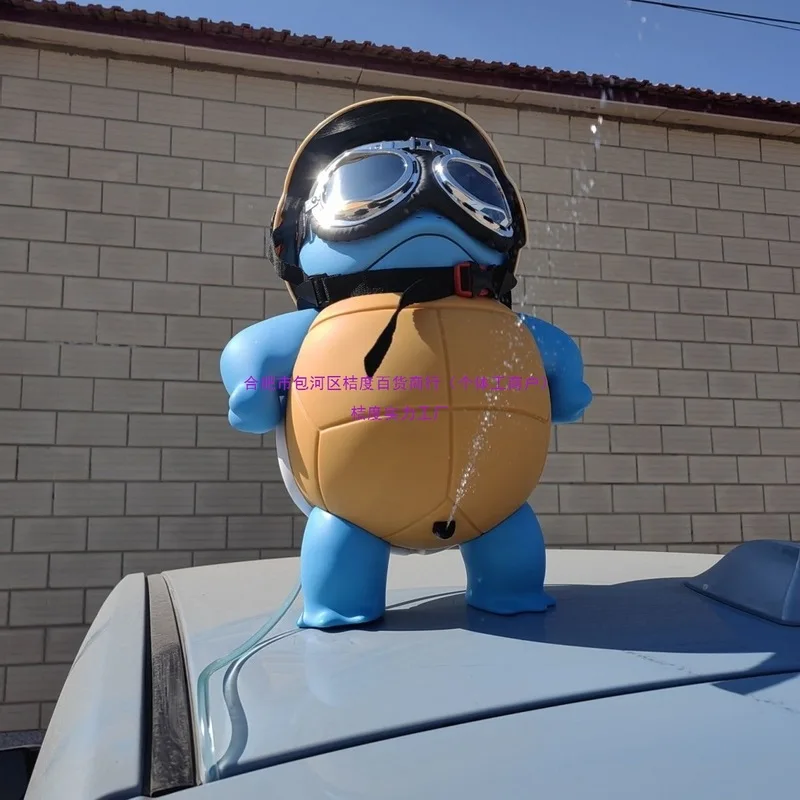 

100% genuine Pokemon Squirtle Water Spray Car Hanging Ornament Remote Control Jet Spray Cute Vehicle Decor Gift For Kids Fans