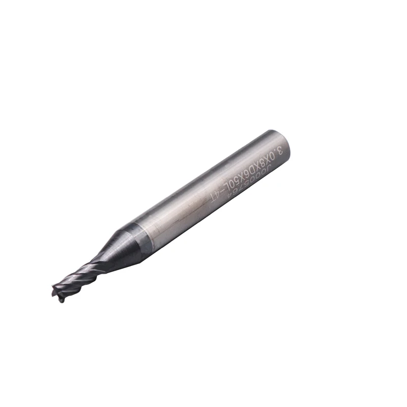 UNT Solid Tungsten Carbide Coated Fresa CNC HRC45 4 Flutes Square End Mill Cutters For Steel