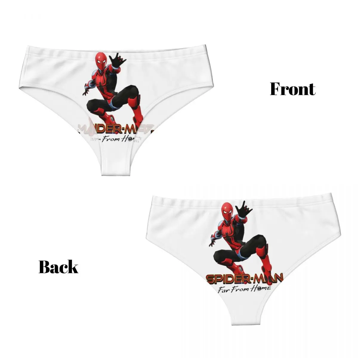 Benutzerdefinierte Damen Spider Man Cartoon Superheld kurze Höschen weibliche Komfort Unterwäsche Unterhose