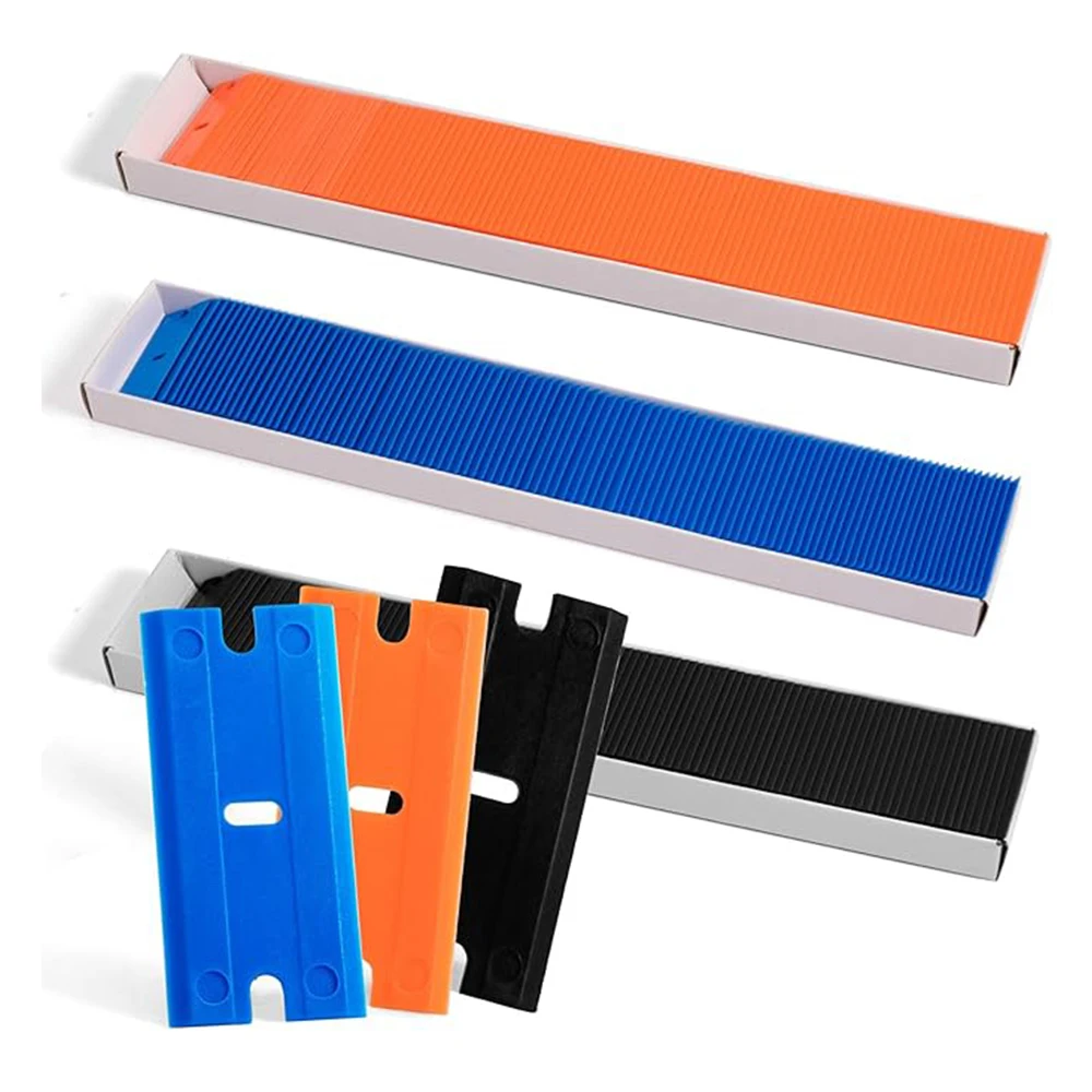 

FOSHIO 300 1,5 - дюймовых двухсторонних пластмассовых лезвий автомобильные пакеты бритвы скребки наполненные углеродноэтиленовой пленкой