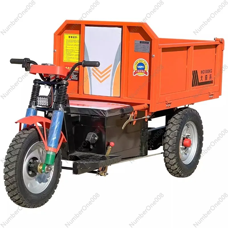 Electric tricycle hydraulic self-unloading