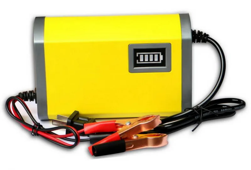 12V 6A Smart Automatic Battery Charger 220V AC US Plug Overcharge Protection For Car Motorcycle 28-63AH Lead Acid Gel Battery