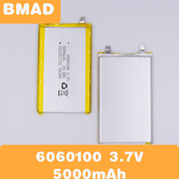 2pc BMAD 6060100 polymer lithium battery 3.7V 5000mAh smart audio lighting mobile power bank digital product battery cell