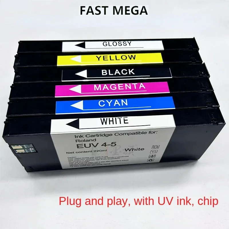 EUV4 compatible ink cartridge suitable for Roland LEF2-300D 300 200 21i inkjet printer ink cartridge ECO-UV