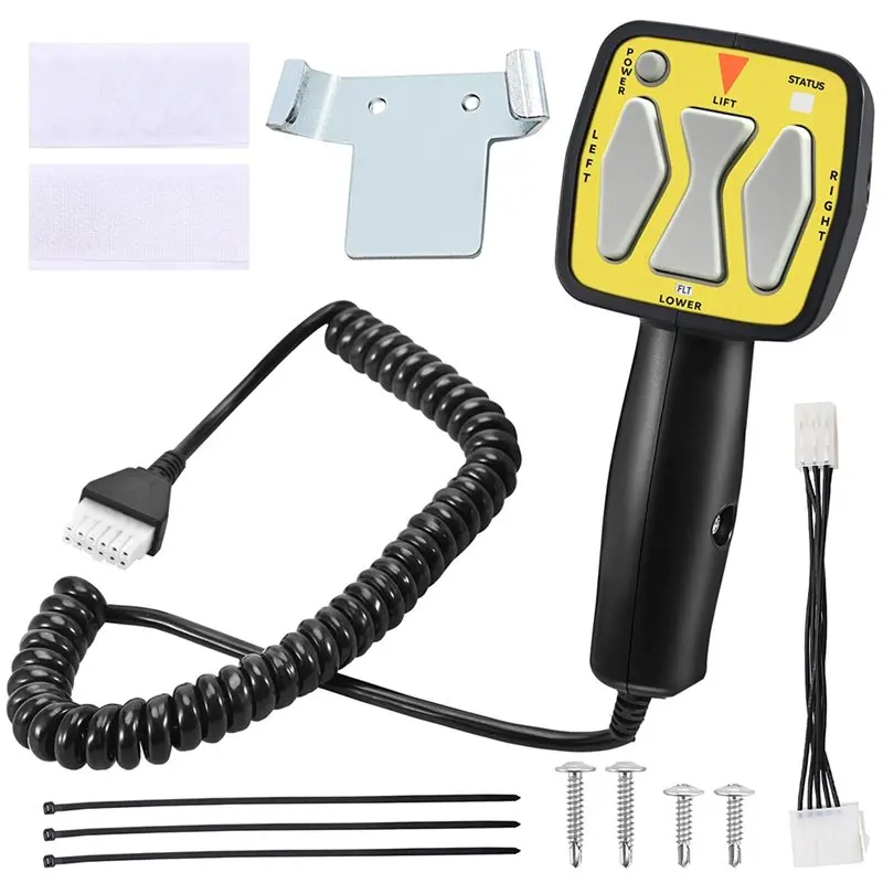 【ACCADO】Controlador portátil de quitanieves para Western 56462, Fisher 9400, SAM 1306902, remojo de hoja recta, interruptor de enchufe de 6 pines amarillo