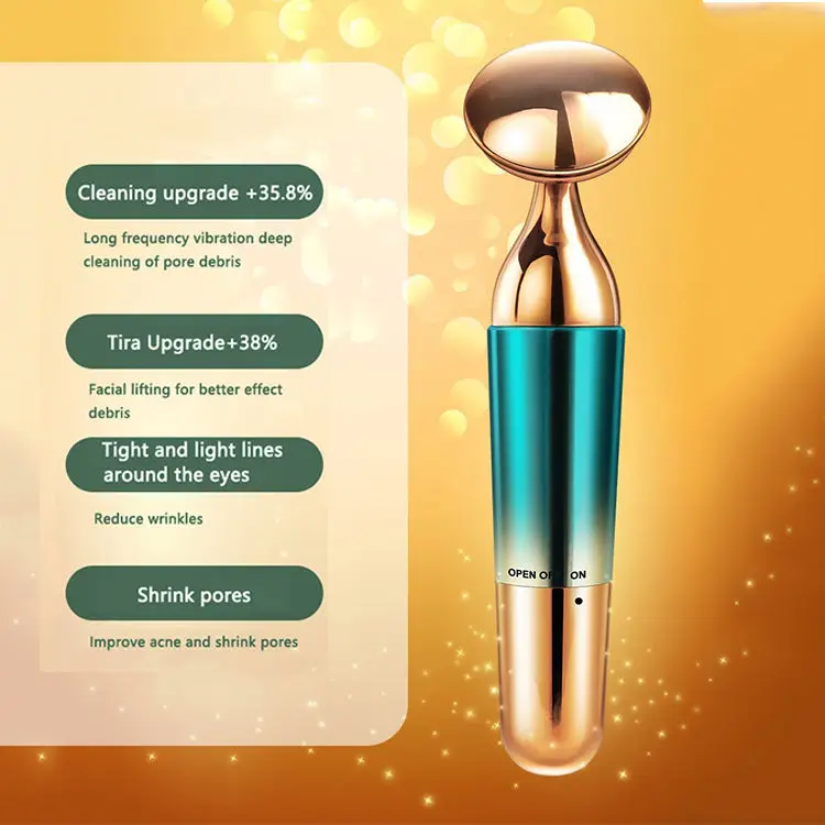 อุปกรณ์เสริมความงามบนใบหน้าแบบไฟฟ้า ยกกระชับใบหน้า ลดริ้วรอย นวดหน้าและรอบดวงตา พร้อมเครื่องช่วยทาครีมบำรุงผิว ฟื้นฟูผิว