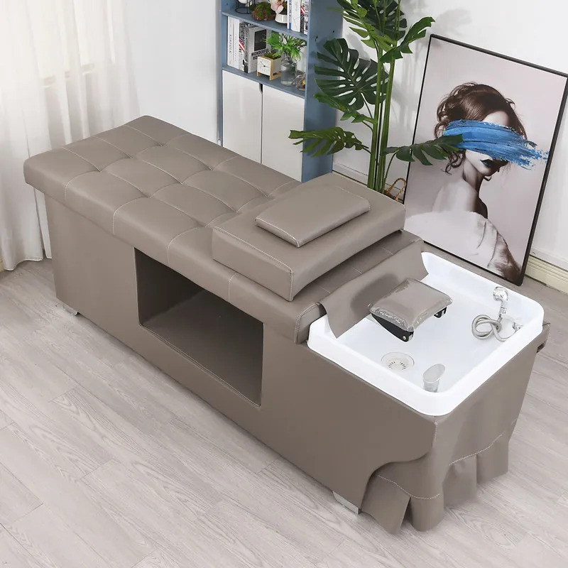 Hair Salon Shampoo Chair Multifunctional Hydrotherapy Circulating Lay Down Washing Bed Massage Table Water Chair Salon Furniture