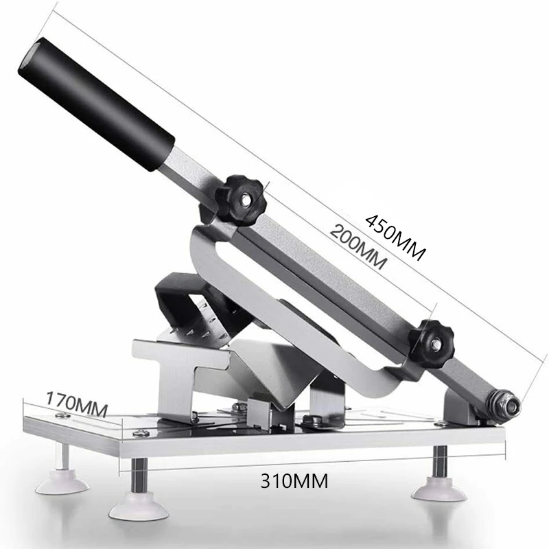 Rebanador Manual de carne congelada de acero inoxidable, cortador de carne de cordero, jamón, suministros de cocina