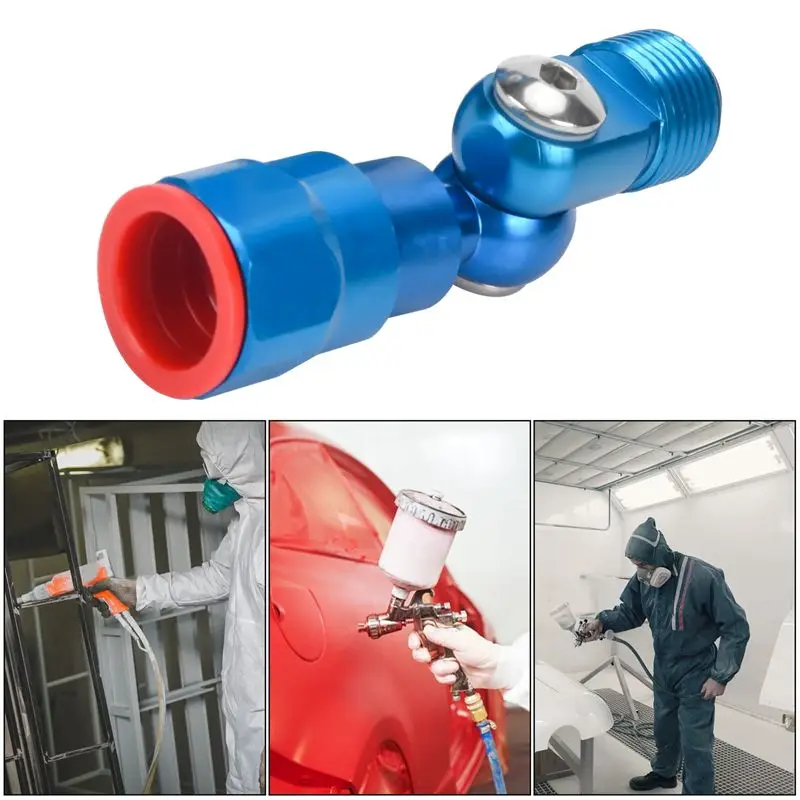 Happy New- 7/8 Inch F-7/8 Inch M Airless Spray Machine Swivel Joint Adapter Silver Swivel Joint For Wagner/Graco Paint Sprayer