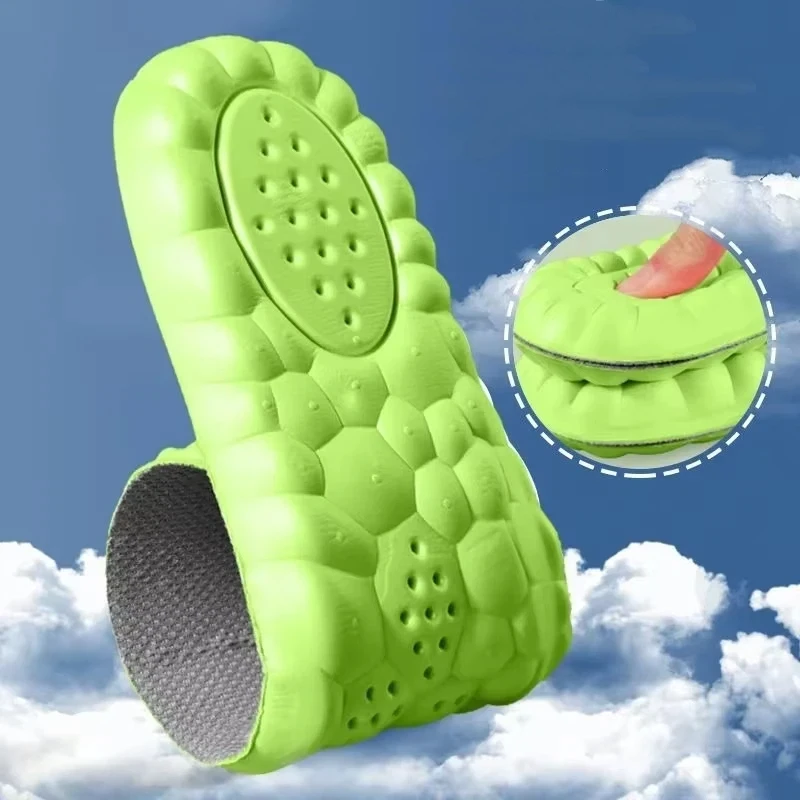 4D Massage Shoes Insoles Breathable Latex Sport Insole for Feet Running Basket Shoe Sole Arch Support Orthopedic Inserts Unisex