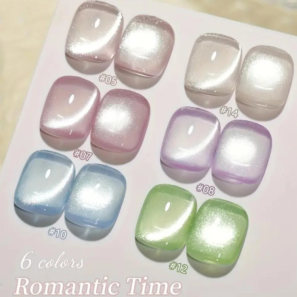 5ml 핑크 그린 블루 퍼플 마그네틱 캣아이 네일 폴리쉬 글리터 홀로그램 UV 젤 바니쉬 반사 캣아이 네일 폴리쉬 0.17oz