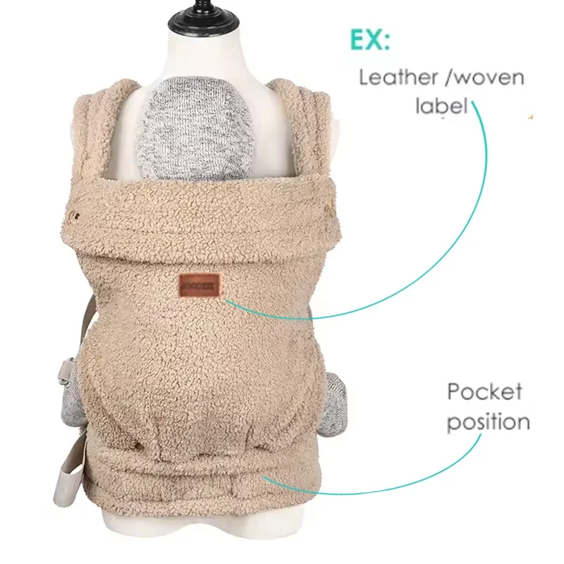 

Snoozzz 2024 Baby Products Child Carrier Fleece Baby Carrier Ergonomic Baby Carrier