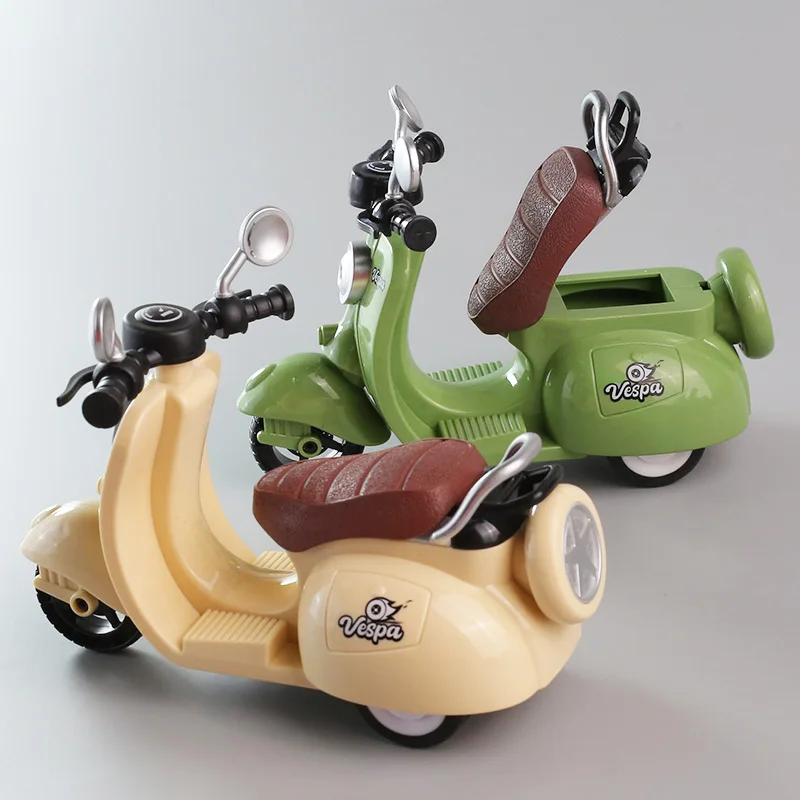 Lpuranol Kinder-Motorrad-Dreiräder, Baby-Sound- und Lichtroller für Jungen und Mädchen, Cartoon-Spielzeuggeschenke, Tretautospielzeugautos