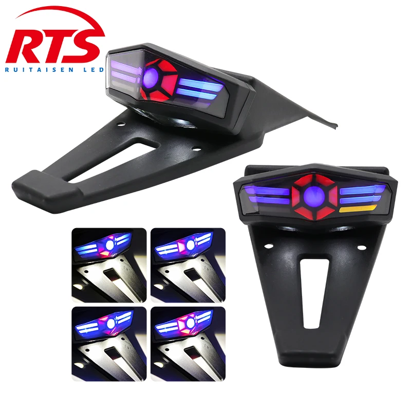 Universal Signal Lamp Taillight for Bobber Enduro Dirt Bike Motorcycle ATV LED Rear Tail Turn Signals Brake Light Stop Indicator