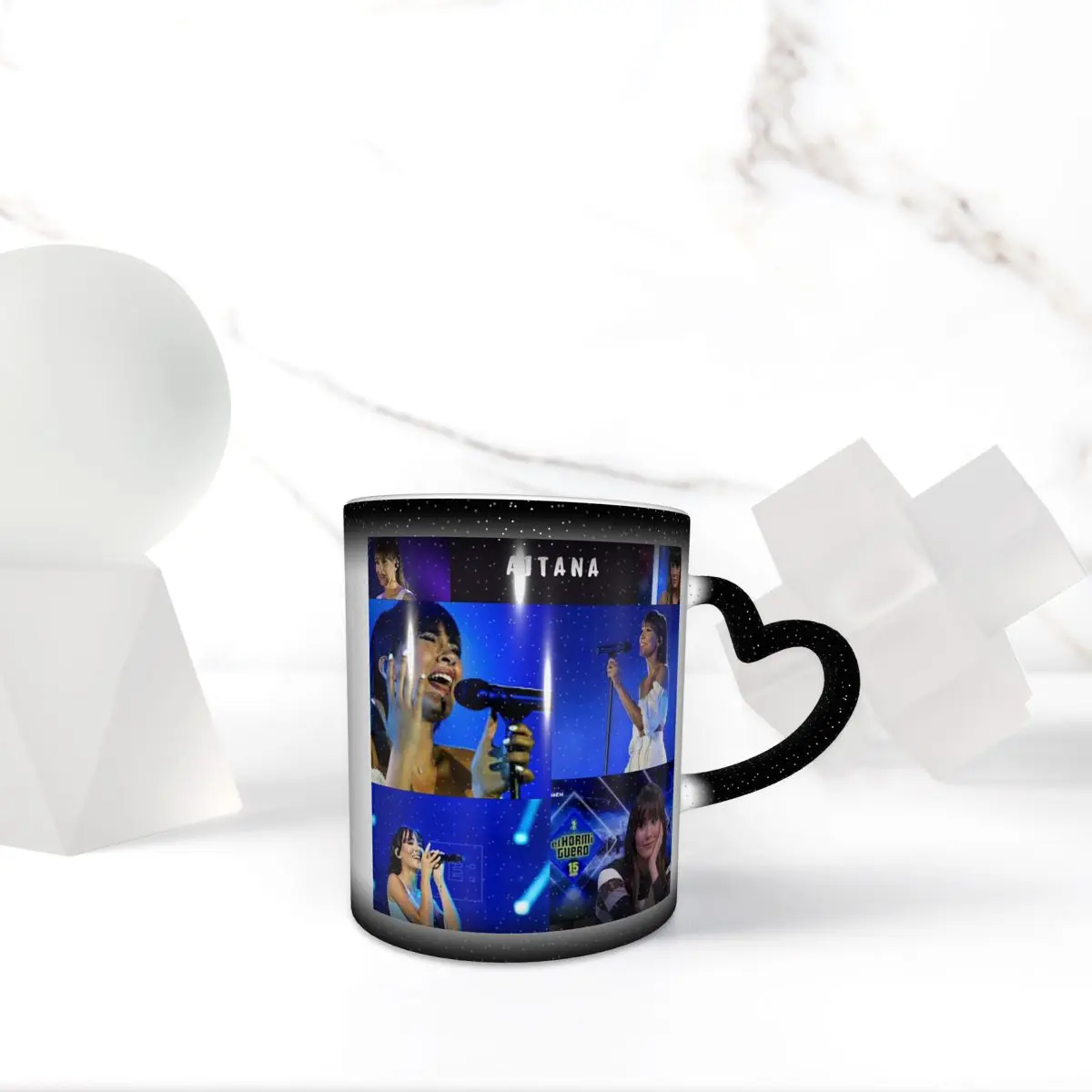 

Красота Айтана, кружка для испанской певицы, забавные керамические кофейные чашки, чайные кружки, чашка для молока, посуда для напитков, подарок для друзей