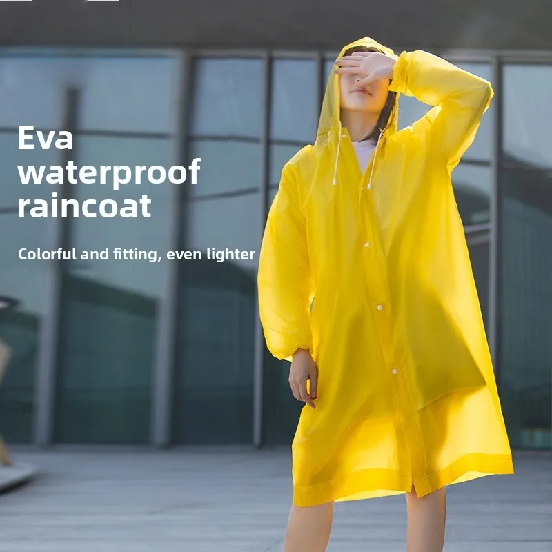 

Disposable raincoat emergency poncho transparent raincoat riding adult men's and women's thickened anti-tear color
