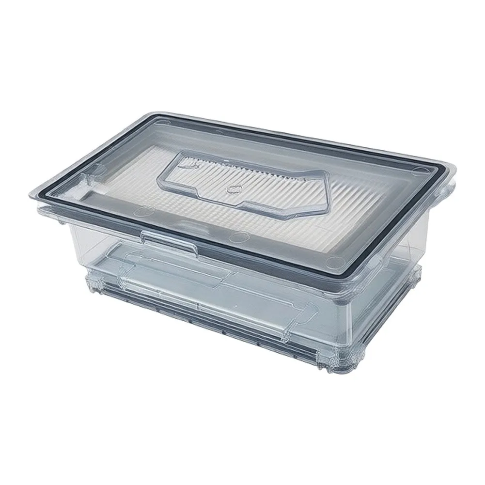 1pc Transparent Dustbin For Midea Young I9 EYE Vacuum Cleaner Anti-Clogging Dirt Box Easy Disposal Replacement Part