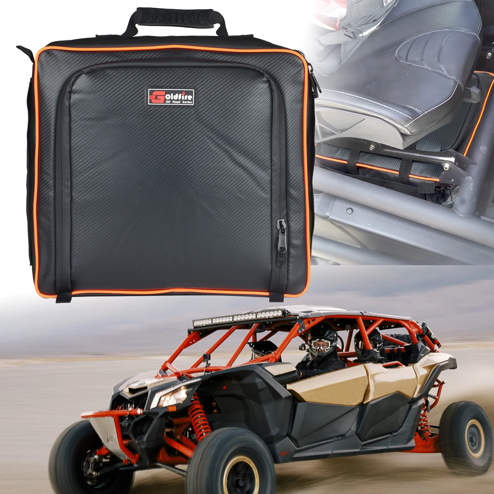 

UTV Accessories Parts Under Seat Strorage Bag Gear Organizer Bag Tool Pouch Waterproof for Can-Am Maverick X3 2017-2021