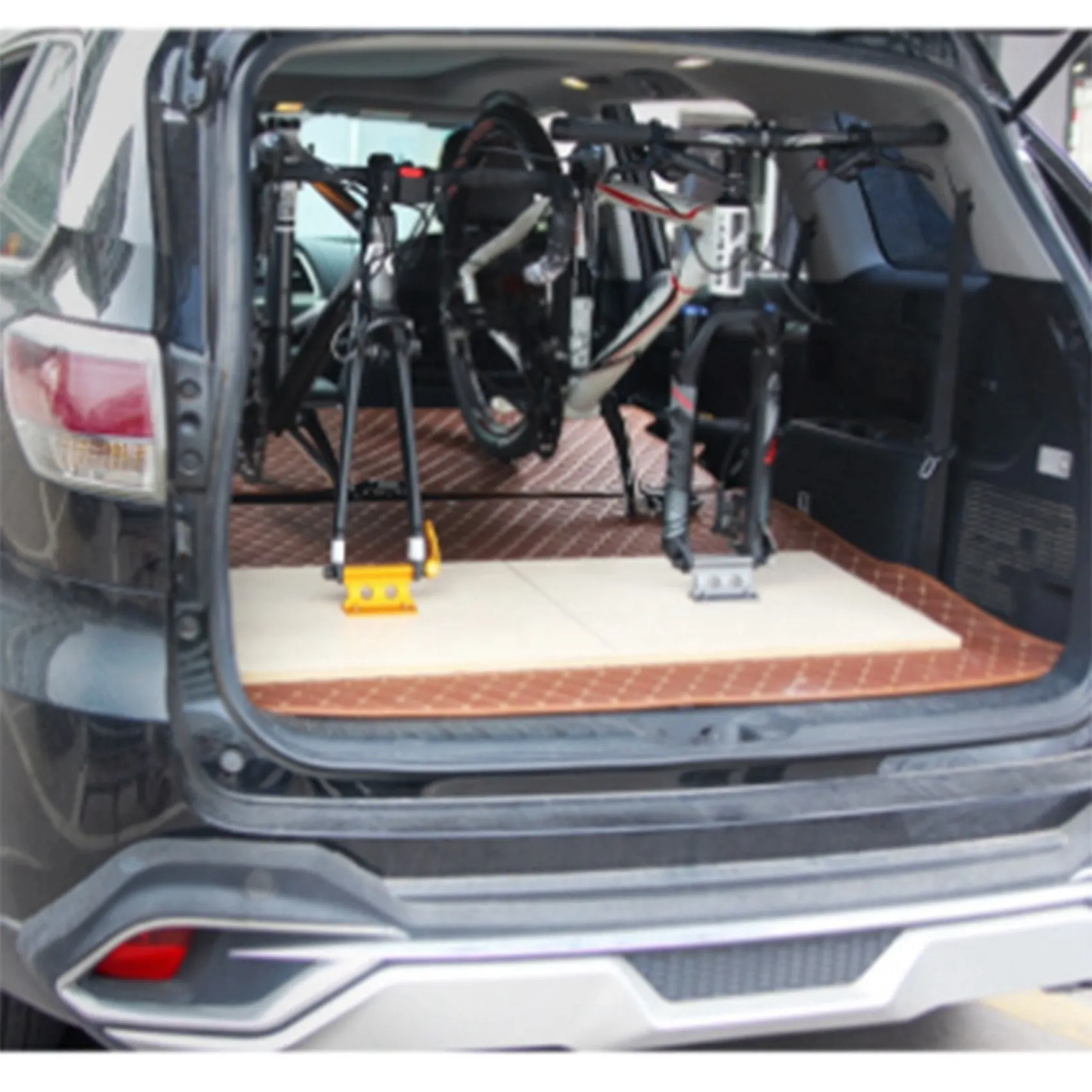 XSXS-3X Bike Fork Mount Bicycle Truck Bed Roof Bike Rack Bike Fork Mount Block Truck Mount For MTB Road Bike Black