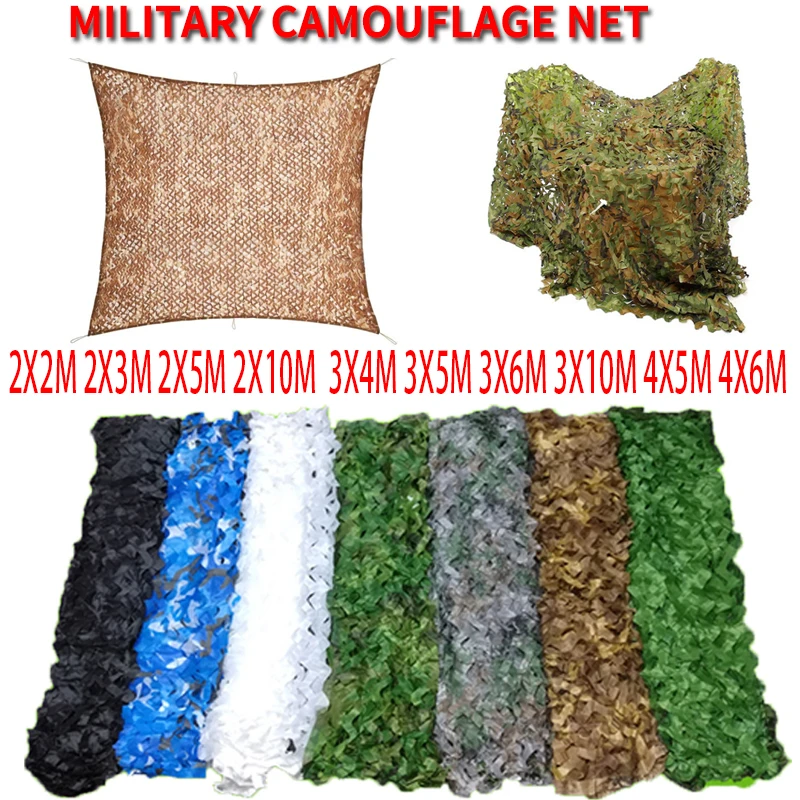 

Camouflage Net Hunting Camouflage Net Garden Pavilion Net Car Awning White Green Black Jungle Desert Color 4x5m 3x5m 3x10