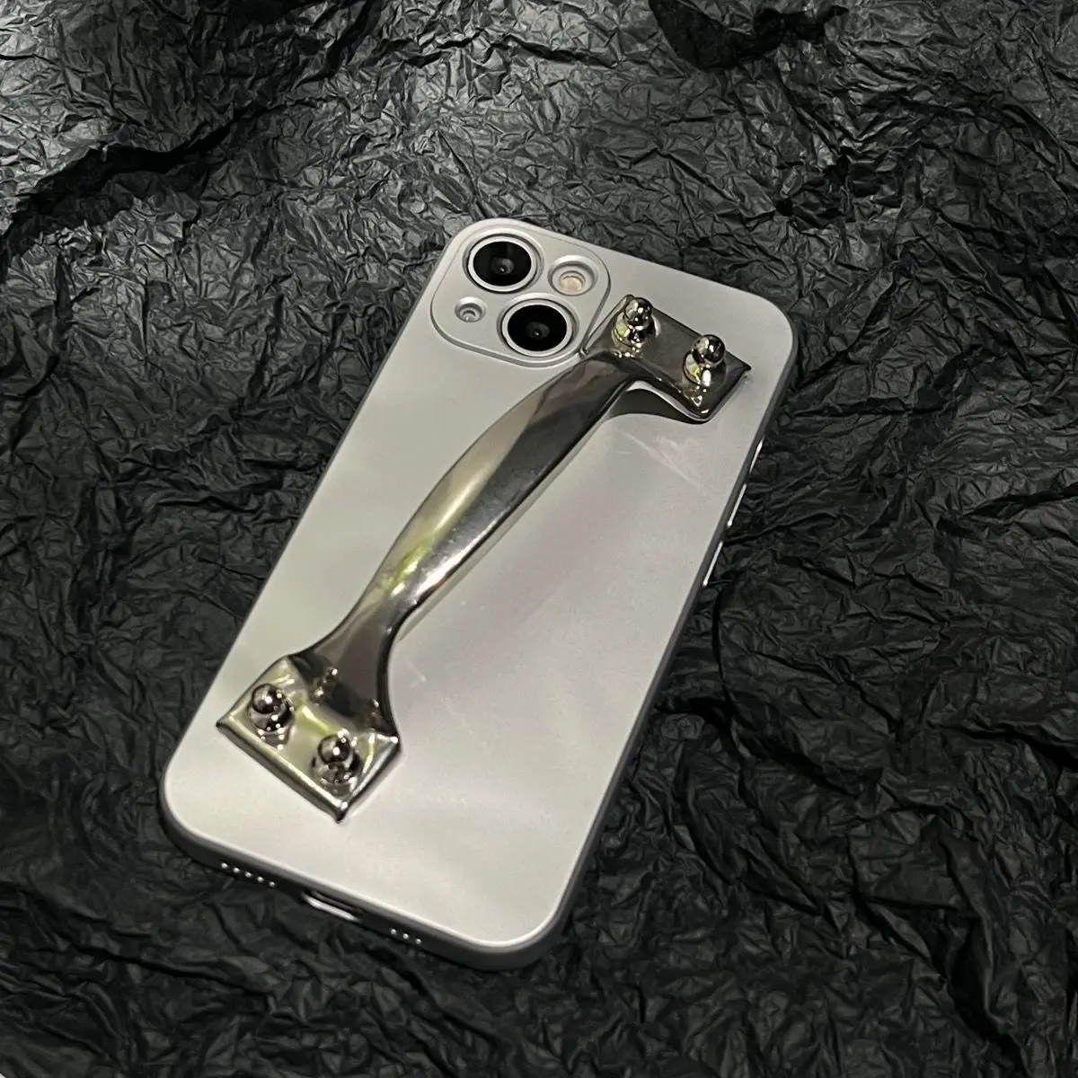Creative Door Handle Funny Case for iPhone 14 12 13 Pro Max Back Phone Cover for 12 11 Pro Max X XS XR 8 7 Plus SE 2020 Capa