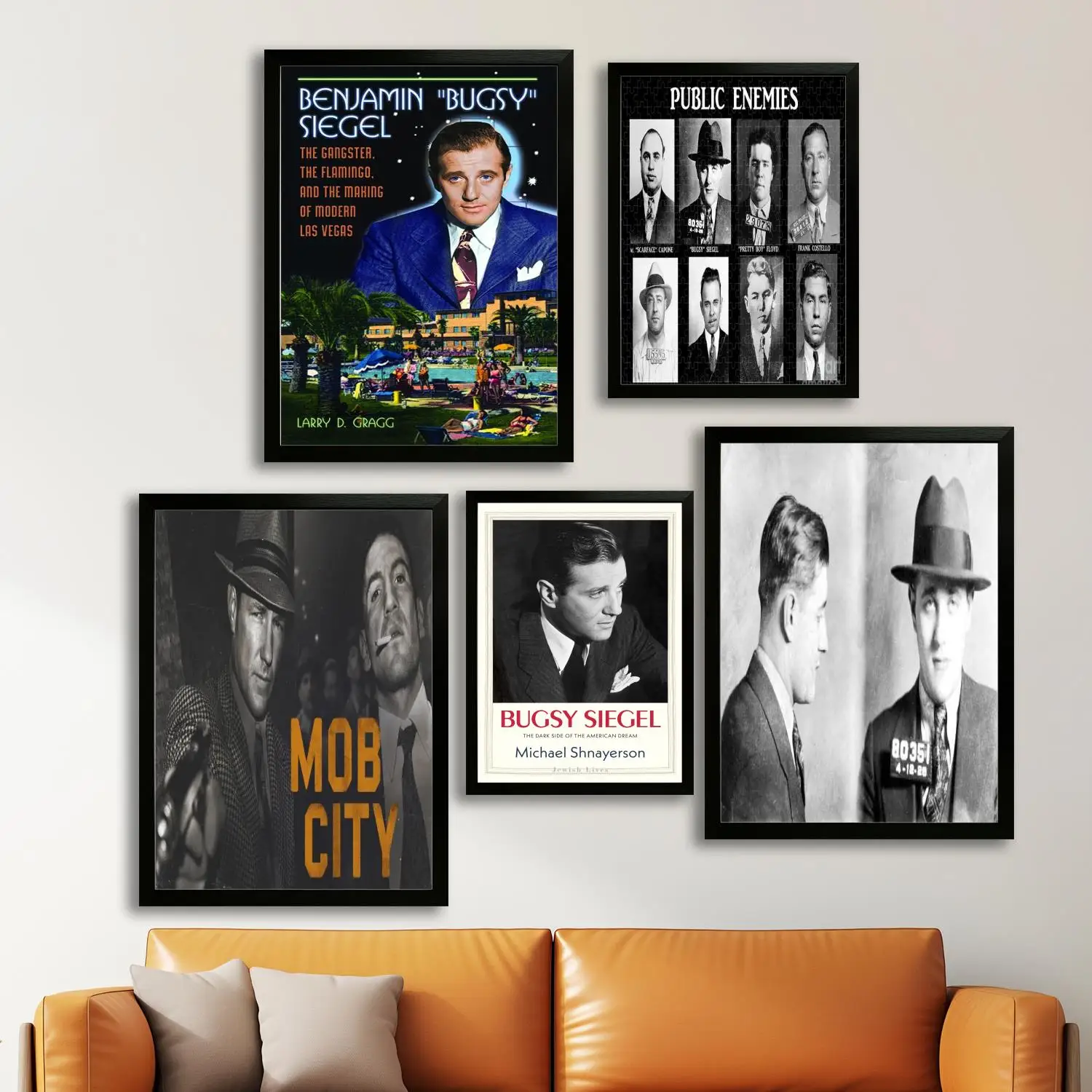 

bugsy siegel Canvas Art Poster, Wall Art Picture Print, Modern Family Bedroom Decor Posters,Decorative painting