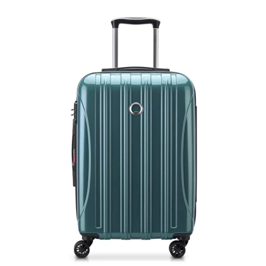 

DELSEY PARIS Helium Aero Hardside Expandable Luggage with Spinner Wheels Metallic Green Carry-On Plus 21 Inch