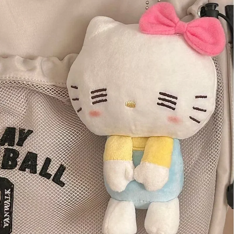 Hello Kitty Rucksack-Schlüsselanhänger, Cartoon-Anime, süßer weicher Rucksack, Schlüsselanhänger, Geschenke für Freunde, Mädchen, Kindergeburtstagsgeschenk
