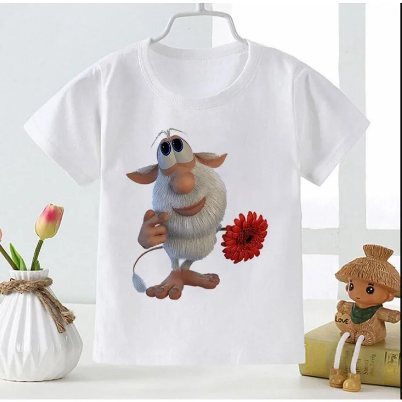 Cartoon New Baby Clothes Pattern T-shirt Boys and Girls Soft White T Shirt Toddler Summer Fashion New Style Top Kids T Shirt