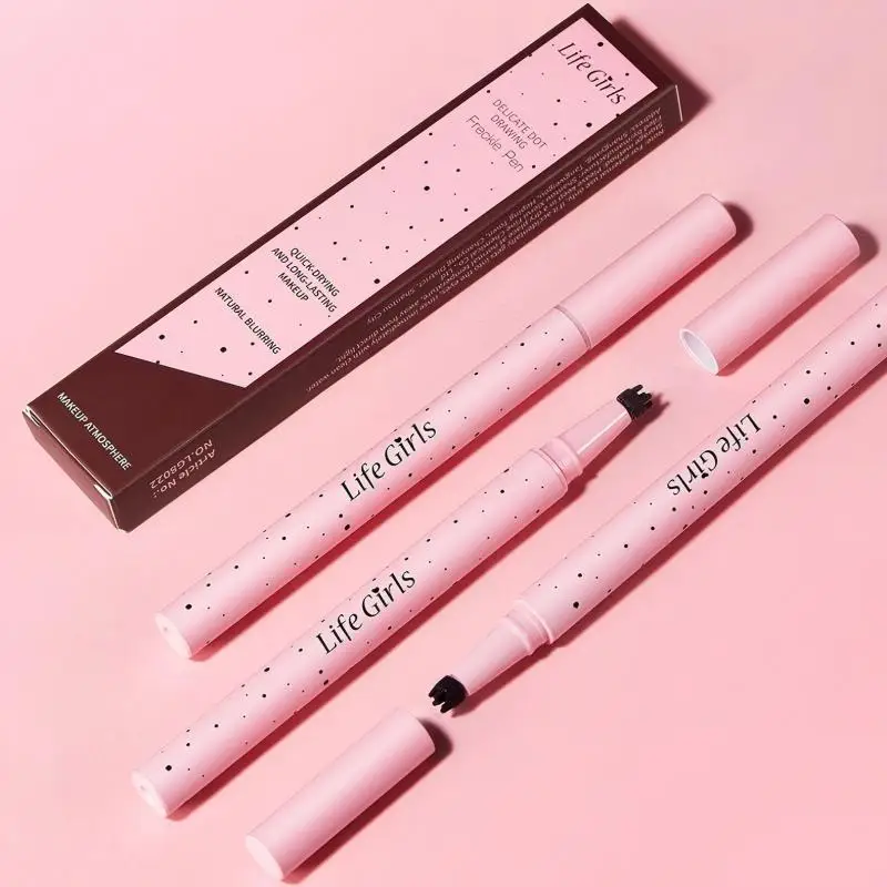 ライフガールズ ナチュラルブラウンそばかすペン シミュレーション防水速乾そばかすドットペン 簡単に色を塗れるメイクアップツール