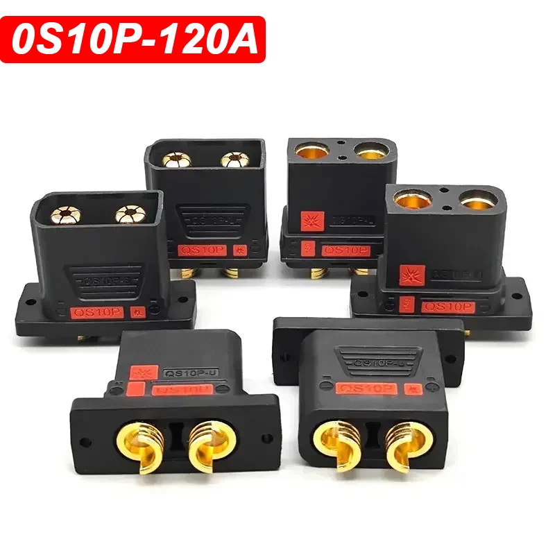 Conector de Batería Serie 210A QS10P-L-S-U, Terminal de Batería para Vehículos Eléctricos Anti-ignición, Enchufe de Carga Macho y Hembra QS10