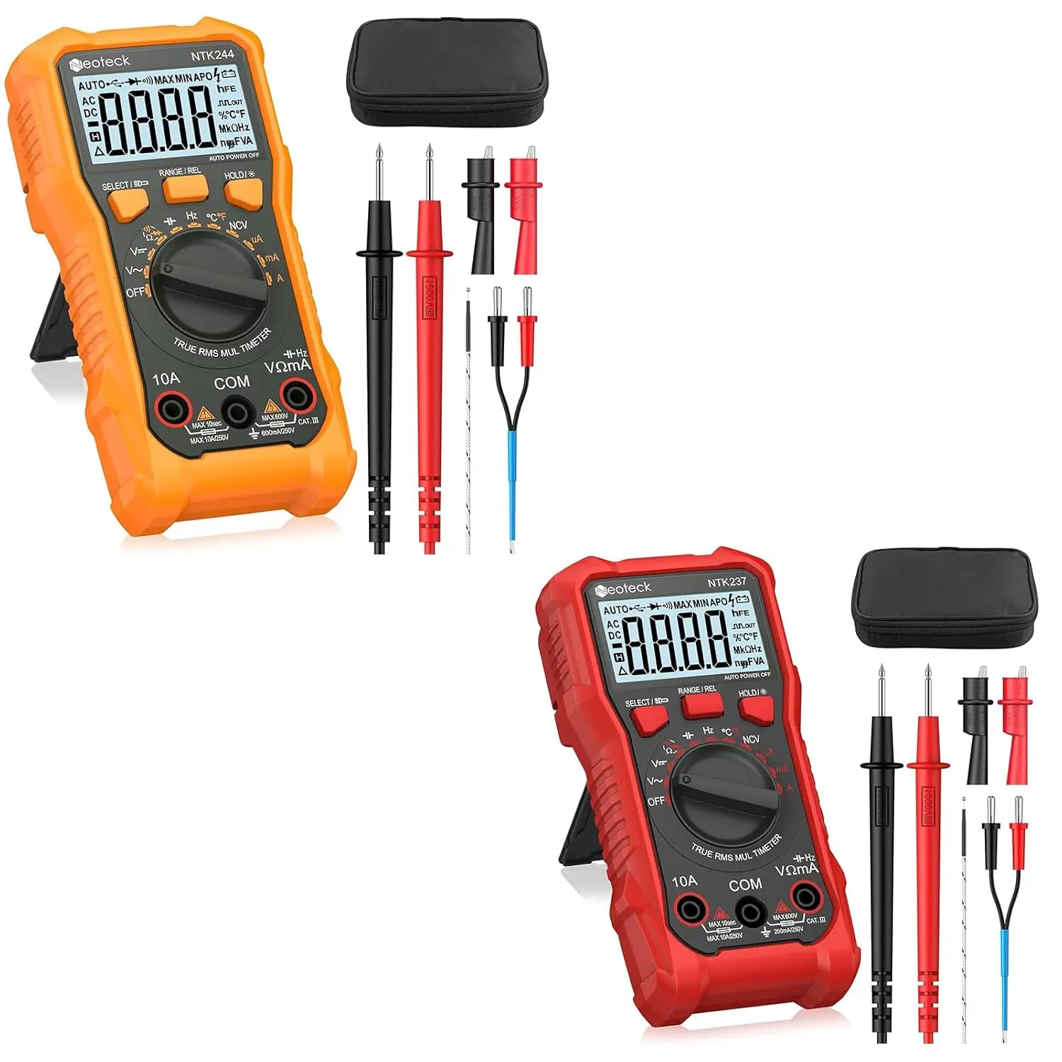 

Professional Electrical Kit: 6000 Counts Multimeter with NCV, Temperature, Continuity, Car Circuit Testing