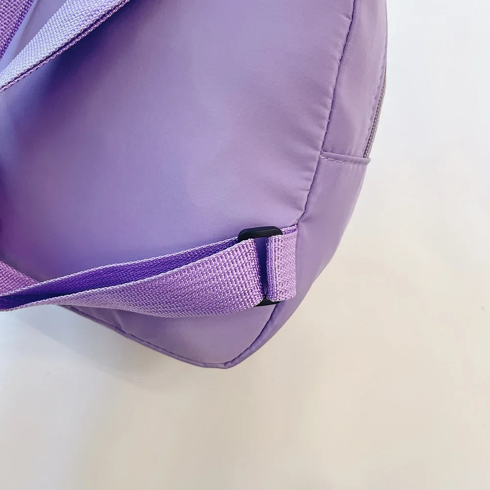 Fashion Solid Color Backpack Women Nylon Knapsack Preppy Style Mini Rucksacks