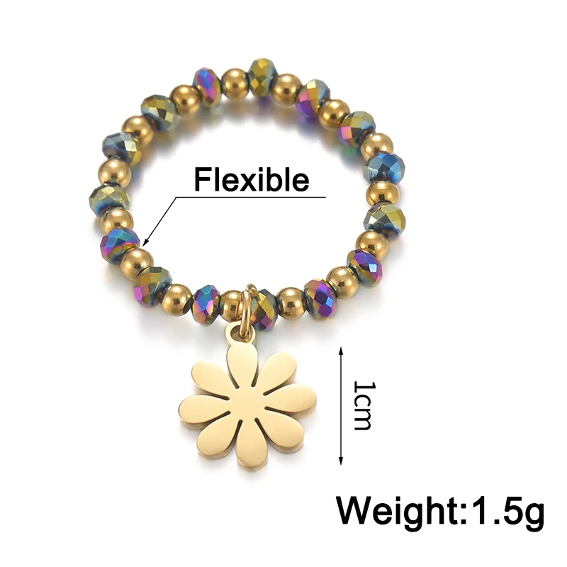 Fashion Stainless Steel Gold Color Rings for Women Elastic Adjustable Ring Girl Wedding Jewelry Anniversary Gifts