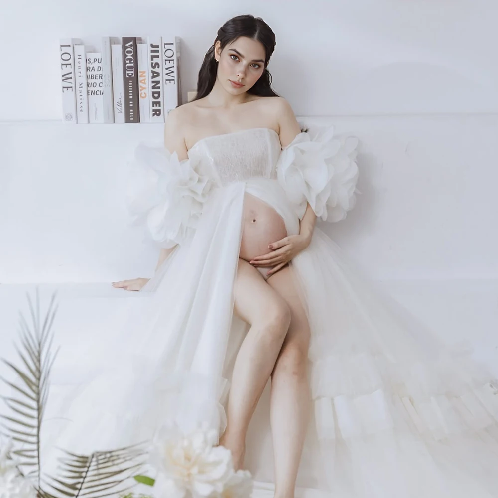 

Платья для фотосессии и беременных с высокой талией для особых случаев Платье для детского душа на заказ для беременных женщин для фотосессии