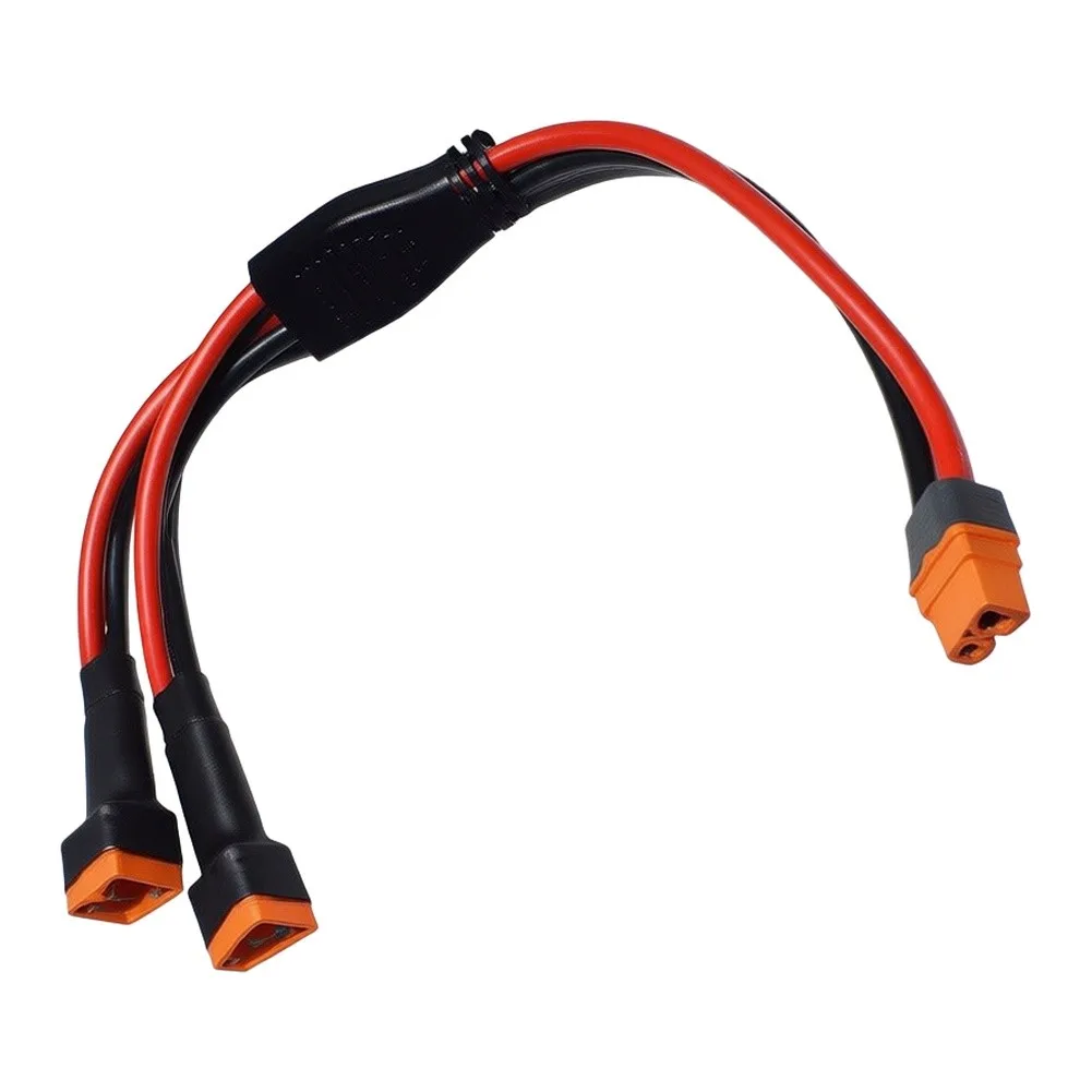 For XT60 Y For Splitter Cable Female To 2 \Male 10AWG #Main 12AWG Branch 30cm Tinned #Copper Wire For RC Car Boat Solar Panel