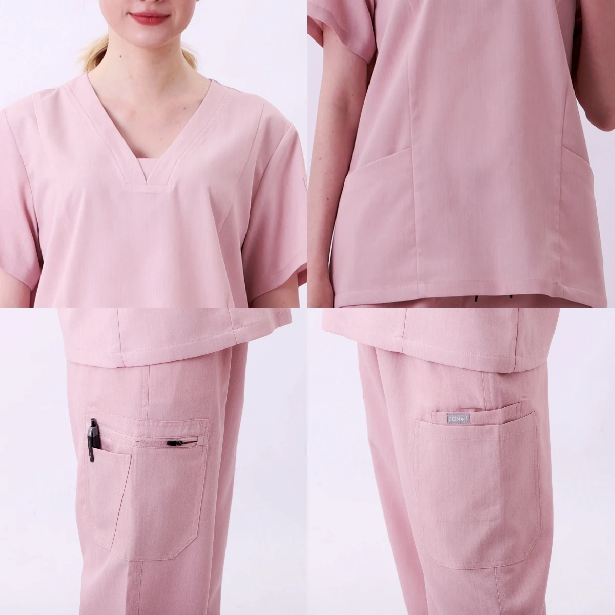 Beauty Agency Scrub Women Suit Pet Shop Veterinary Nursing Accessories Medical Uniform Breakable Top Pants Jogger Suits Unisex