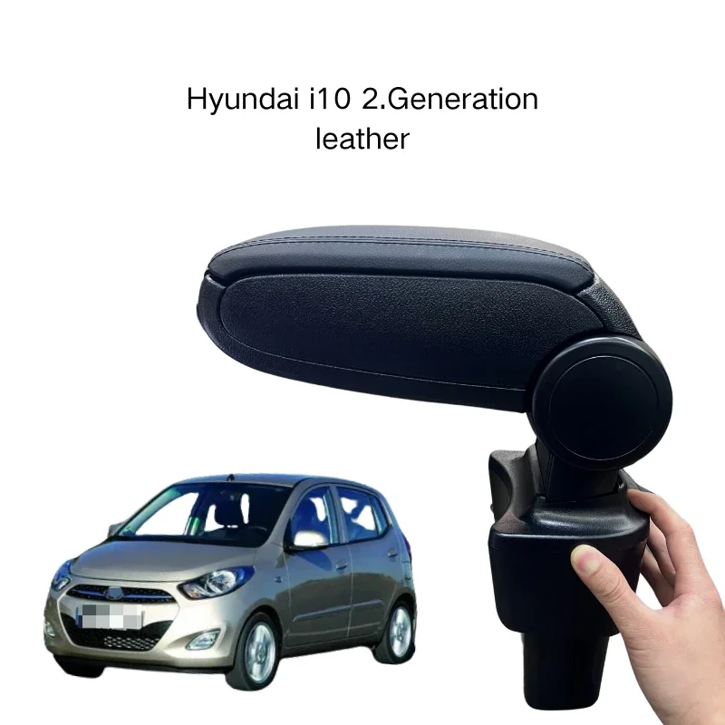 

Armrest For Hyundai i10 2.Generation 13-17 Leather Custom Fit Center Console Storage Box Vehicle Accessories Comfortable Driving