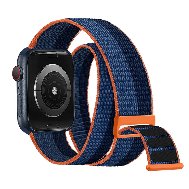 

Nylon Loop Strap For Apple Watch Band 44mm 45mm 49mm 40mm 41mm 42mm 46mm Armband/Ankle Bracelet iWatch Series 10 9 8 Se Ultra 2