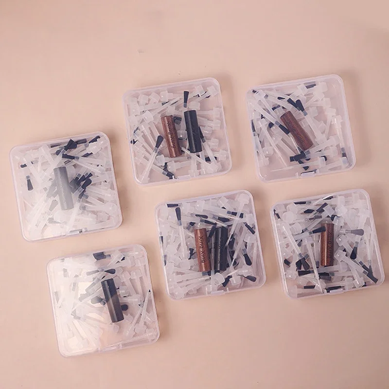 使い捨てネイルポリッシュブラシ、ダブルヘッドペン付き、交換可能なヘッドブラシ、柔らかい毛のネイルブラシ、液体アプリケーター