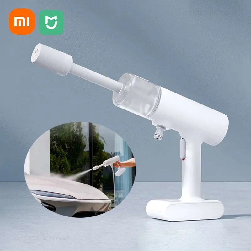 ใหม่ Xiaomi ไฟฟ้ารถเครื่องซักผ้า2.4MPA เครื่องฉีดน้ำแรงดันสูงหัวฉีดโฟมทำความสะอาดอัตโนมัติ Care ไร้สาย Protable รถล้าง