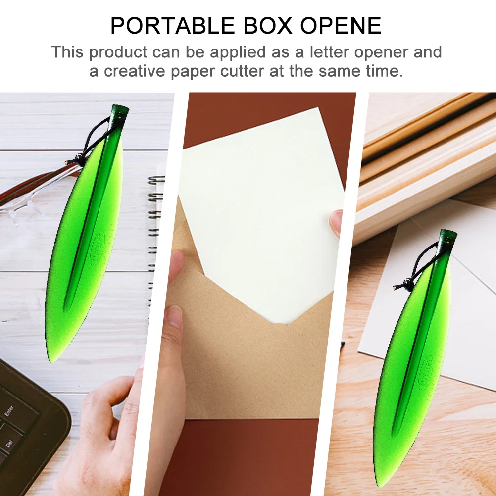 2pcs Plastic Paper Cutter Lightweight Durable Stationery Tool For Envelopes Boxes Letters Portable Knife Craft Sewing Supply