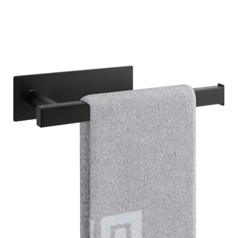 

Hand Towel Holder/Towel Ring Strong Hold Self Adhesive Bathroom Towel Bar, 9 Inch Thicken Stainless Steel Towel Rack- Sticky To