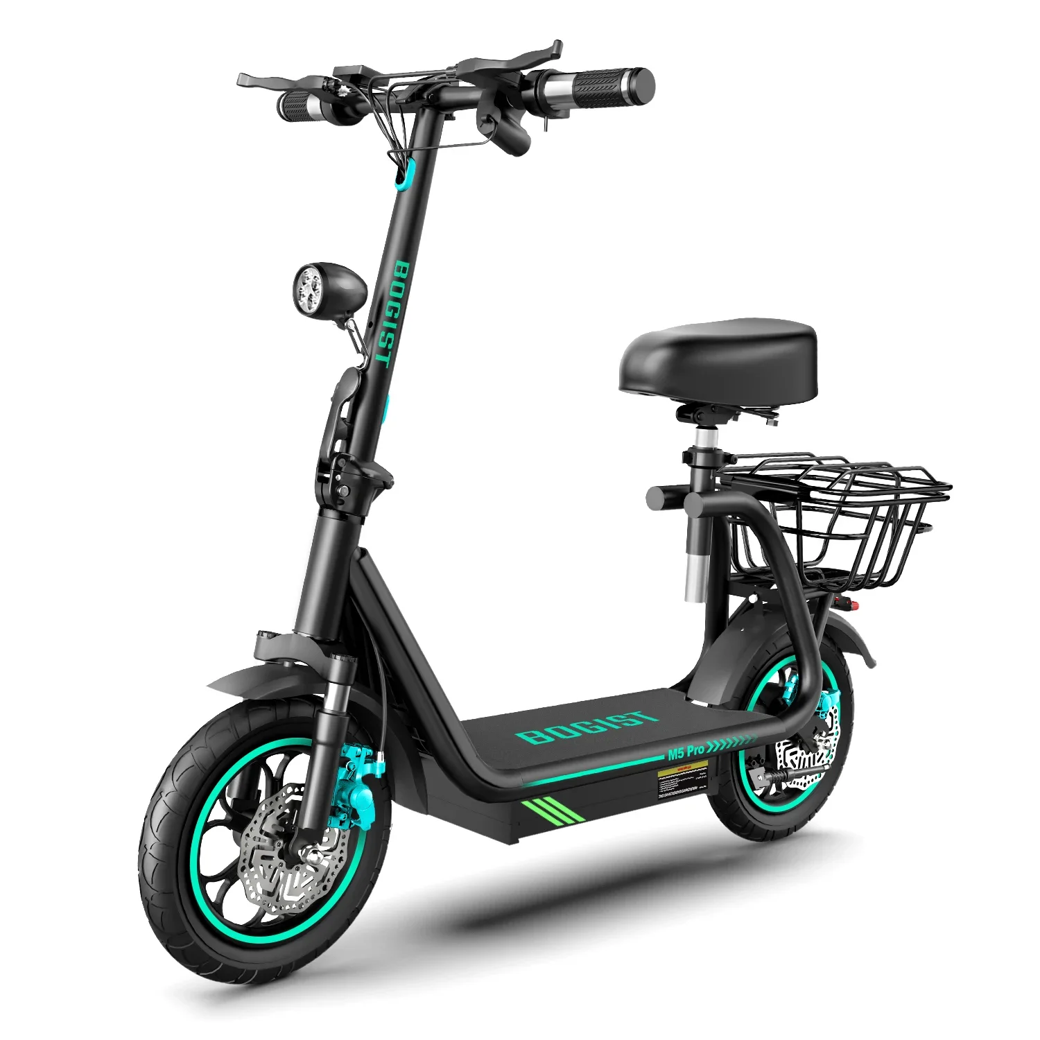 High Security electric scooter  price china Bogist M5 Pro+ Max running distance 40km Adjustable seat & handle electric scooter